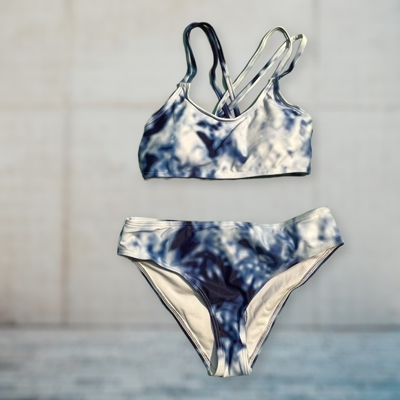 🟢5/$25 3-pc Bathing Suit Tie-dye Blue 8/10 - Picture 2 of 16